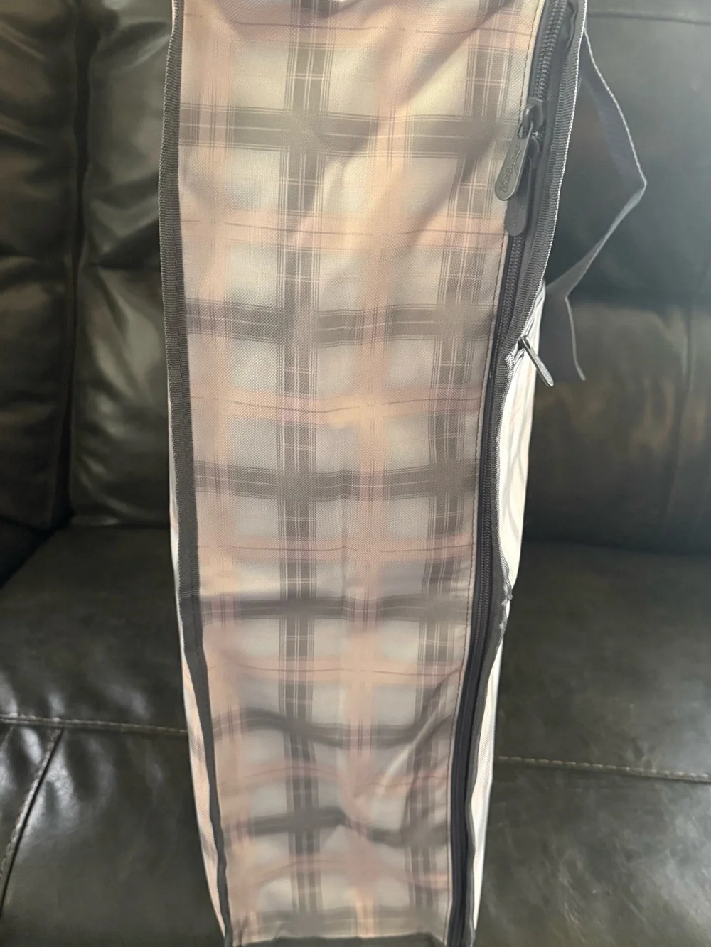 Thirty-one Pale Pink Plaid Utility Storage Tote
